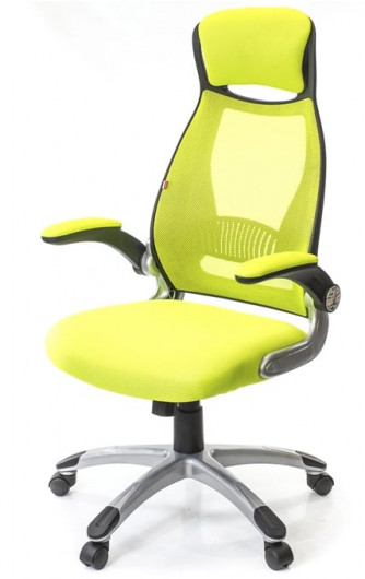 Кресло для персонала Винд PL TILT, желт. (Лаймовый) АКЛАС - фото 1