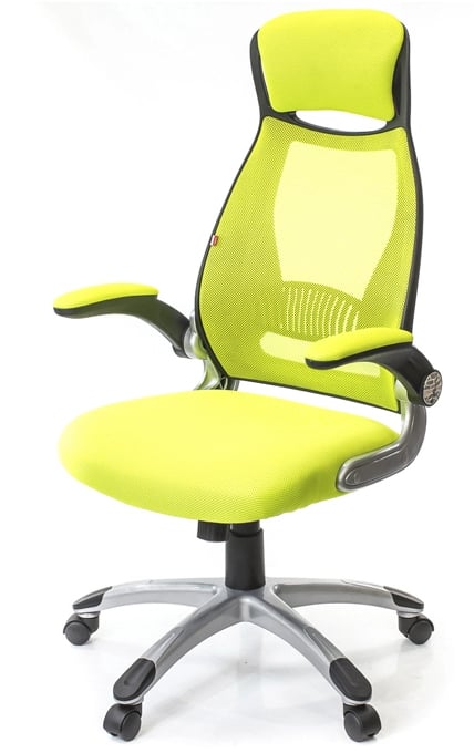 Кресло для персонала Винд PL TILT, желт. (Лаймовый) АКЛАС - фото 1
