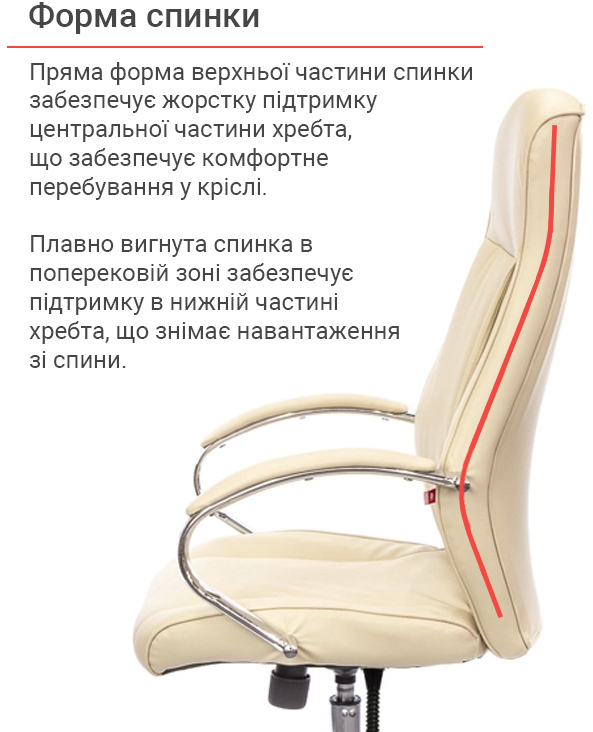 Кресло для руководителя Дрим CH ANF, беж. АКЛАС - фото 19