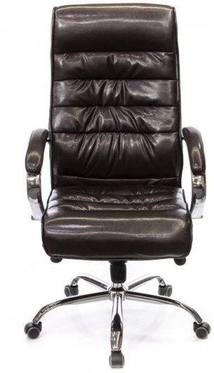 Кресло для руководителя Камиль CH MB, кожа, темно-корич. АКЛАС - фото 2