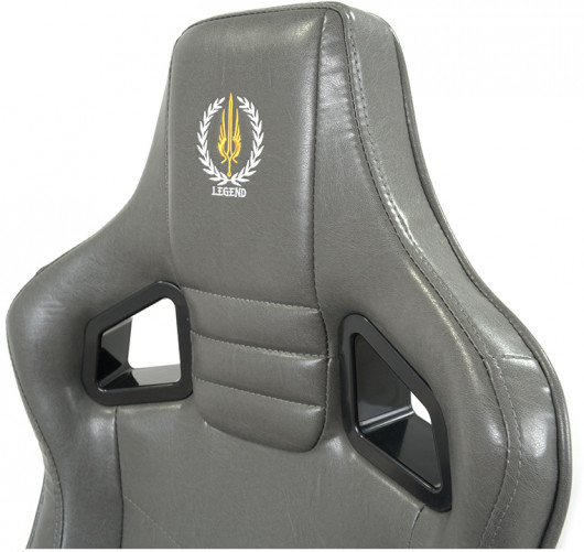 Кресло геймерское Ретчет PL MB (PU grey) серый АКЛАС - фото 13