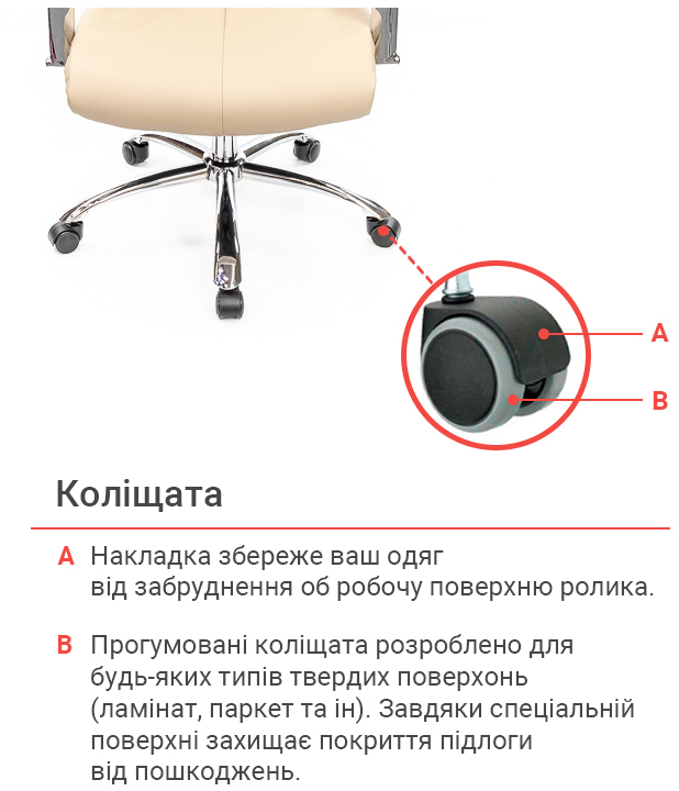 Крісло для керівника Маккай CH ANF, беж. АКЛАС - фото 12