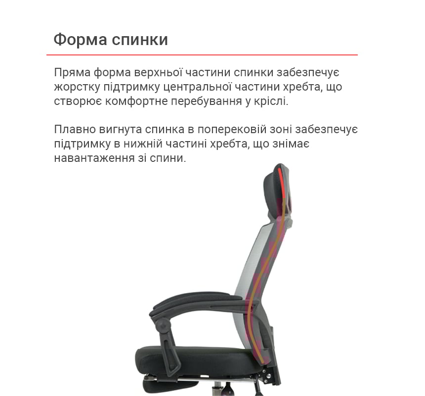 Крісло для персоналу Катран CH RL(L), сірий АКЛАС - фото 24