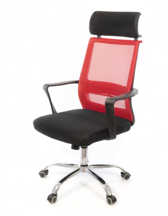 Крісло для персоналу Крокус CH TILT, черв. АКЛАС - фото 1