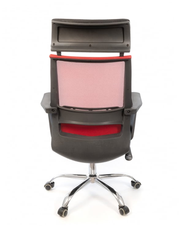 Крісло для персоналу Крокус CH TILT, черв. АКЛАС - фото 4