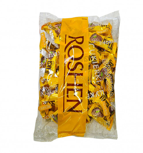 Конфеты с вафельными хлопьями Flaksi Какао, 0,5кг. (4823077647581) Roshen - фото 3