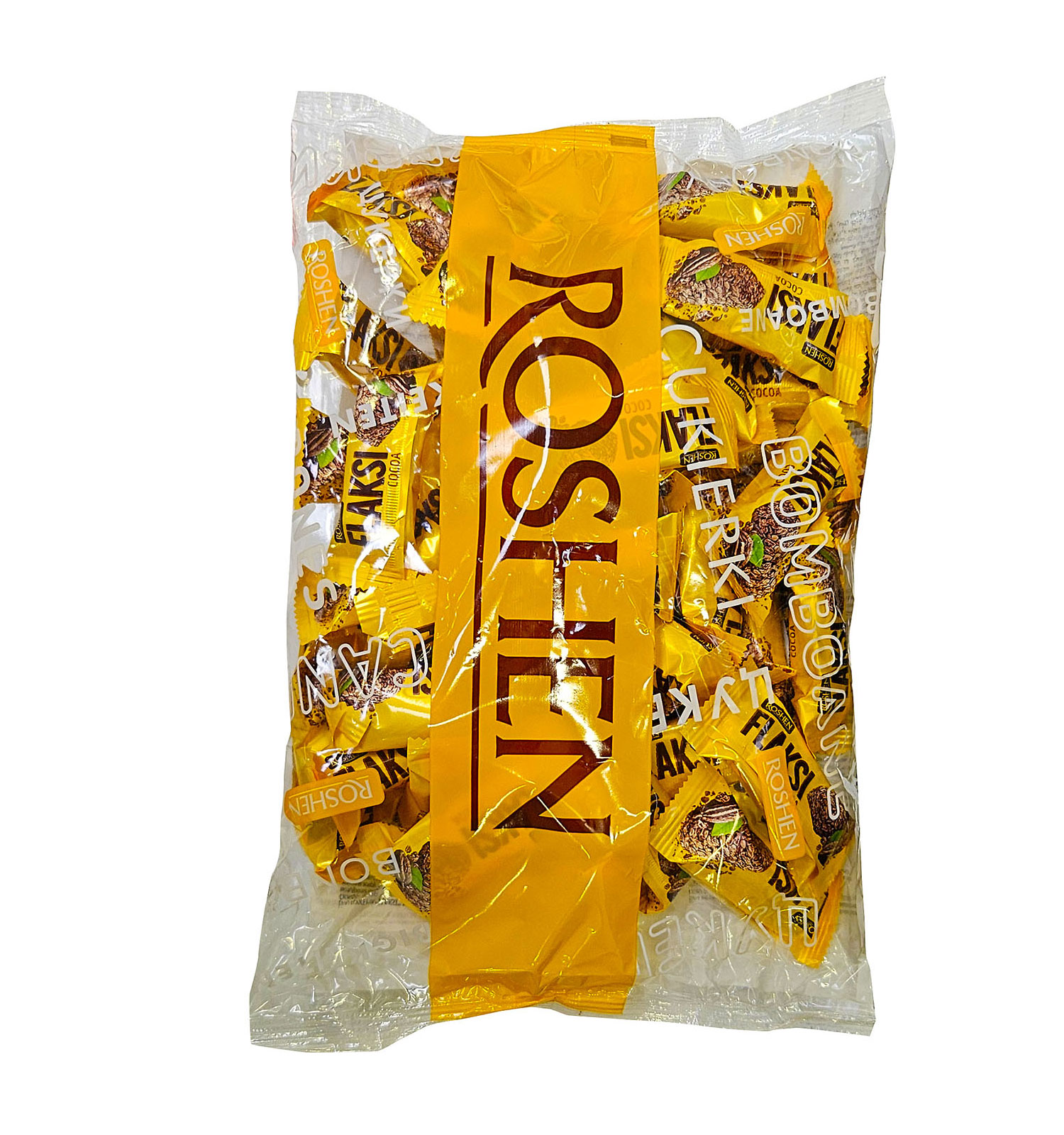 Конфеты с вафельными хлопьями Flaksi Какао, 0,5кг. (4823077647581) Roshen - фото 3