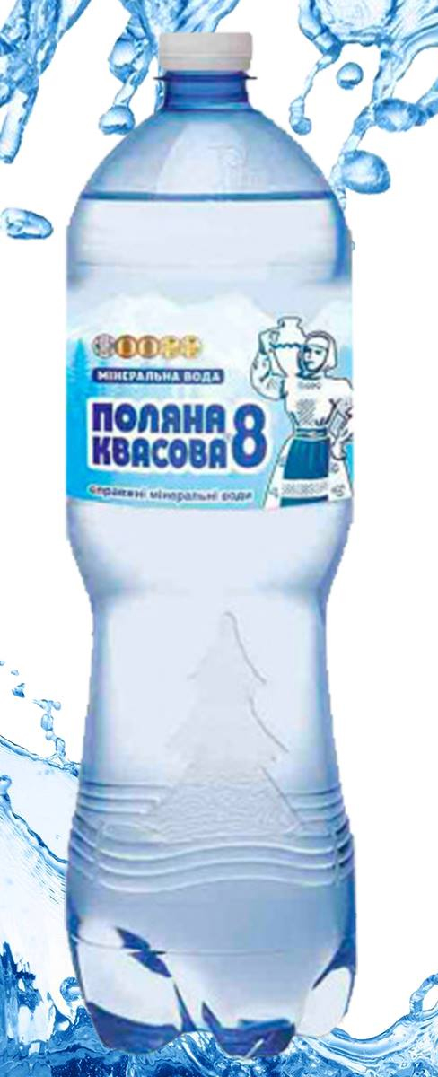 Вода мінеральна газована 1,5л 6шт/уп. Поляна квасова Алекс - фото 1