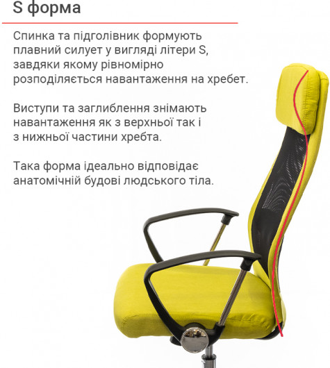 Крісло Гилмор FX СН TILT, жовт. АКЛАС - фото 6