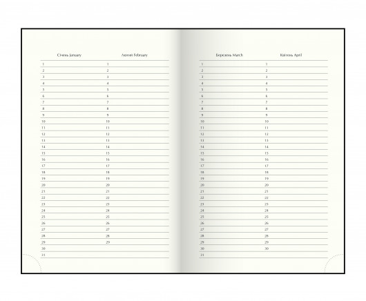 Ежедневник недатированный STRONG, 336стр., кремовый блок, обложка бумвинил, темно-син. BuroMax - фото 7