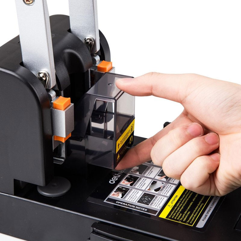 Діркопробивач великий, на 2 отвори, до 150 аркушів (E0150) DELI - фото 6