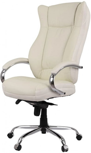 Крісло для керівника Бадалона CH MB (Шкіра Lux LC-W), біл. АКЛАС - фото 22