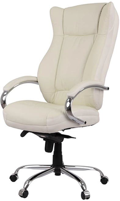 Крісло для керівника Бадалона CH MB (Шкіра Lux LC-W), біл. АКЛАС - фото 22