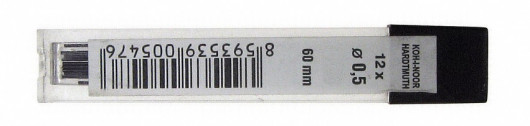 Грифелі для автом. олівця 0,5мм., HB, Bohemia Works Koh-i-noor - фото 6