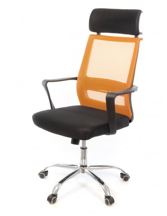 Кресло для персонала Крокус CH TILT, оранж. АКЛАС - фото 3