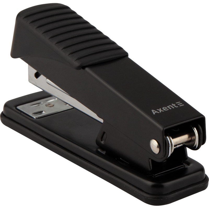 Степлер 24/6 Exakt-2, 25арк., глибина скріплення 55мм., метал., 4925-A чорн. Axent - фото 4