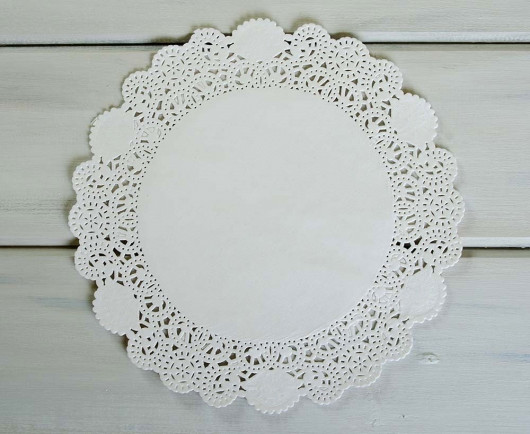 Салфетка ажурная, диаметр 18см., 100шт./уп., бел. Импорт - фото 1