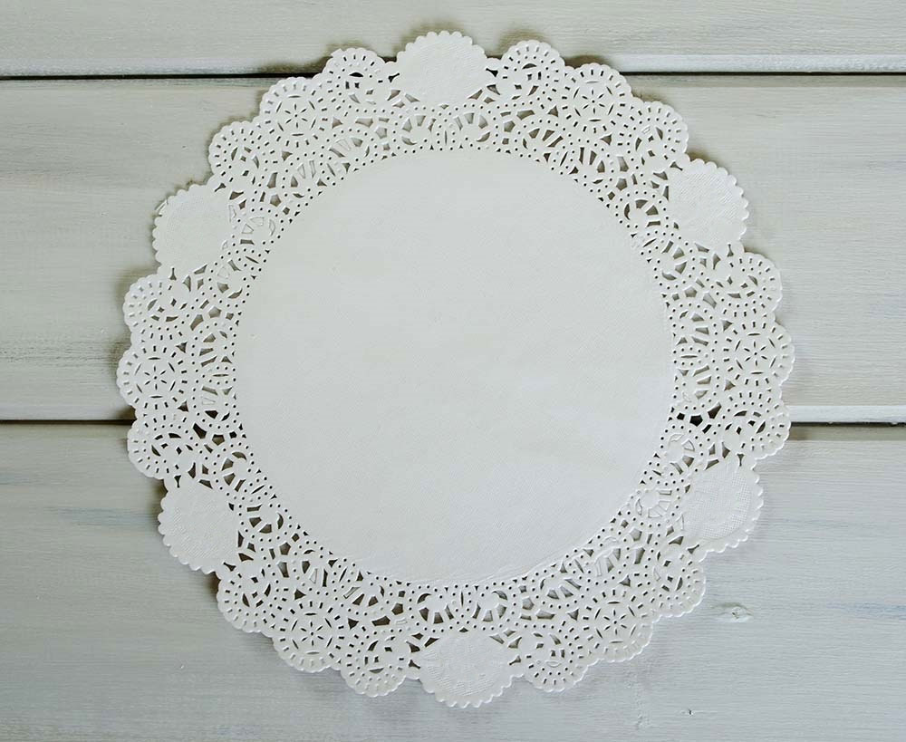 Салфетка ажурная, диаметр 18см., 100шт./уп., бел. Импорт - фото 1