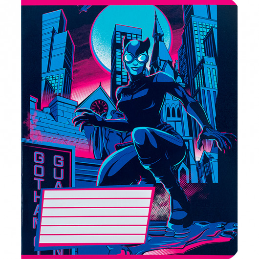 Зошит 18 арк., лін., гібр. лак + УФ лак, DC Comics (DC24-237) Kite - фото 14