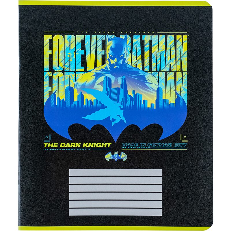 Тетрадь 18 лист., в кл., гибр. лак + УФ лак, DC Comics (DC24-236) Kite - фото 13