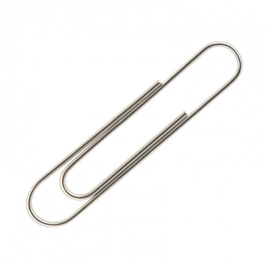 Скрепки 50мм., никель., круглые, гладкие, 100шт., картон. уп. Axent - фото 4