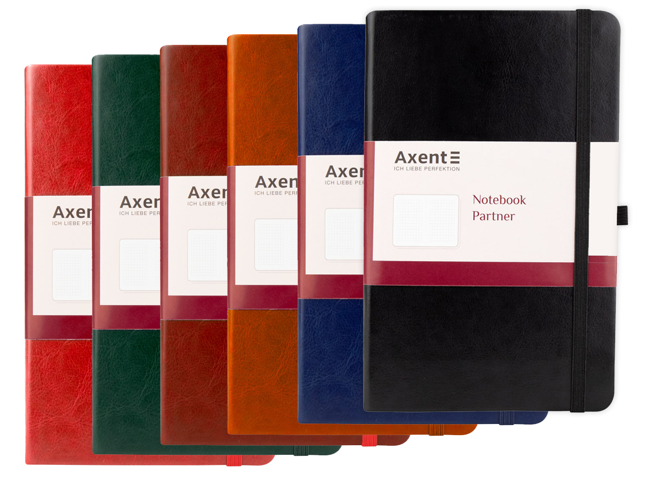 Книга записна Partner Lux А5, 96арк., кліт., бордо Axent - фото 7