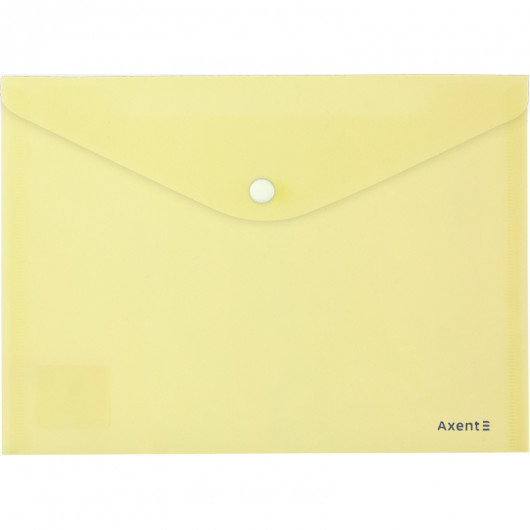 Папка на кнопке, А5, Pastelini, желт. Axent - фото 2