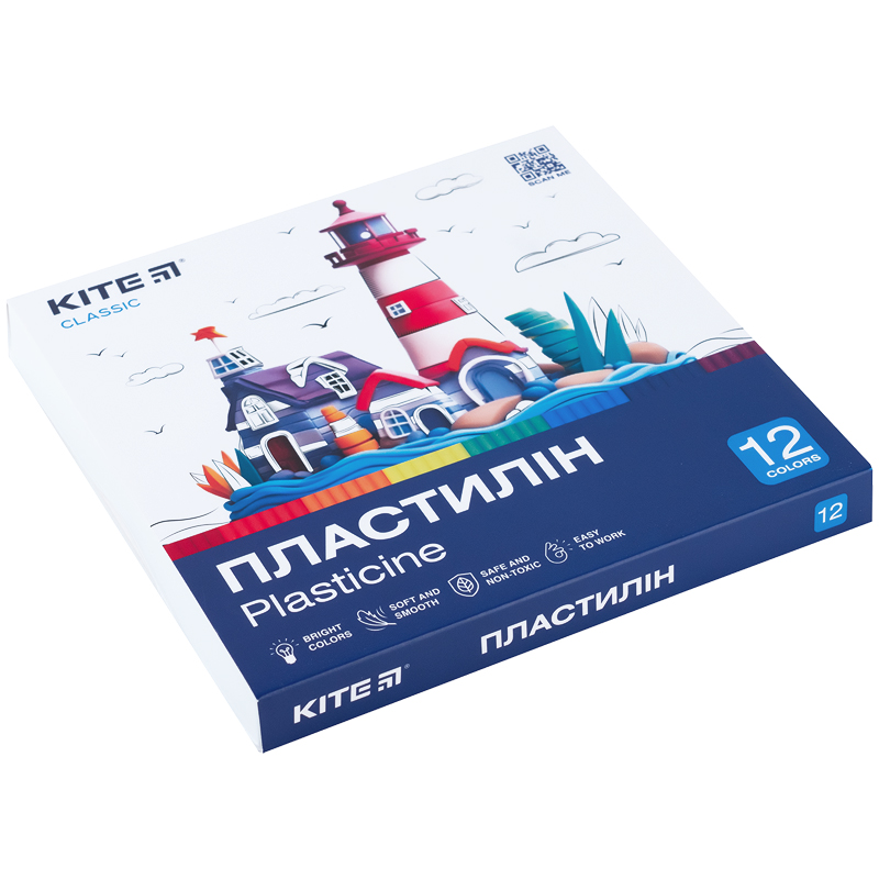 Пластилін, 12 кольорів, 240 г. Kite Classic Kite - фото 6