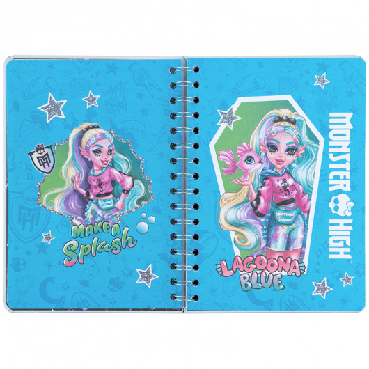 Щоденник на спіралі, тверда обкладинка, Monster High (MH25-438) Kite - фото 10