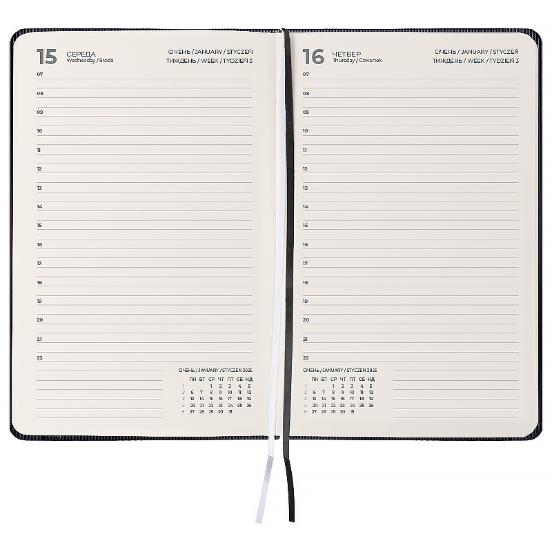 Ежедневник  2026 Grand Lines, 195*255, чёрный Axent - фото 4