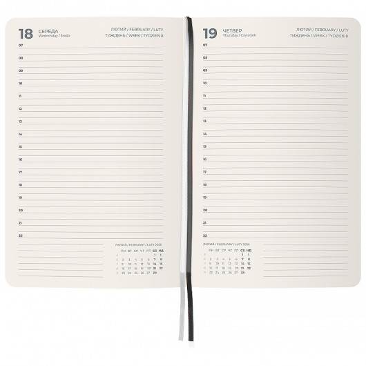 Ежедневник  2026 Partner City Soft, 145*210, серый Axent - фото 5