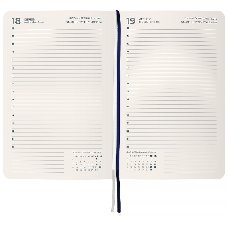 Щоденник 2026 Partner City Soft, 145*210, синій Axent - фото 5