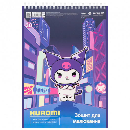 Тетрадь для рисования, 30 л., спир., софт тач + УФ лак, 