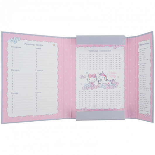 Папка для зошитів В5 на гумці картон, Hello Kitty-1 (HK25-210-1) Kite - фото 4