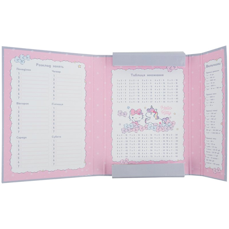 Папка для зошитів В5 на гумці картон, Hello Kitty-1 (HK25-210-1) Kite - фото 4