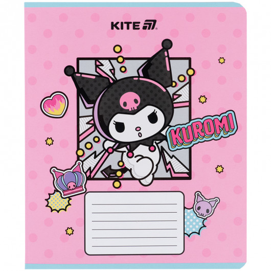 Зошит 18 арк., лін., софт-тач + УФ лак, Hello Kitty-2 (HK25-237-2) Kite - фото 13