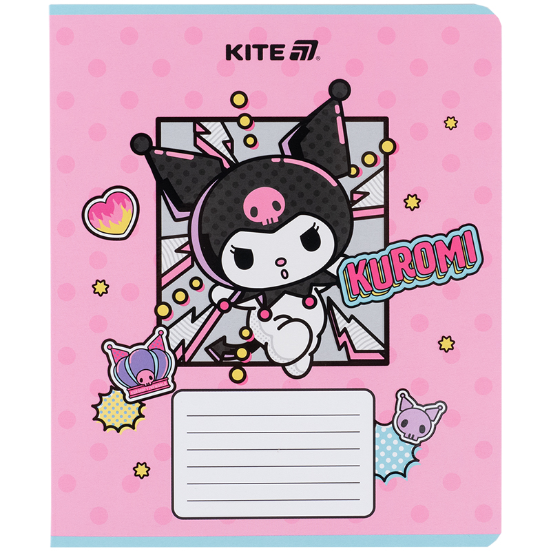 Зошит 18 арк., лін., софт-тач + УФ лак, Hello Kitty-2 (HK25-237-2) Kite - фото 13