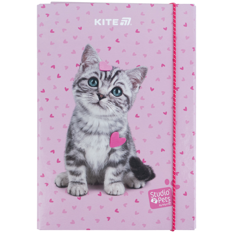 Папка для зошитів В5 на гумці картон, Studio Pets (SP25-210) Kite - фото 4