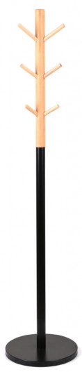 Вешалка напольная Кипарис VKY-6037B Дерево бук/ металл, черн. АКЛАС - фото 1