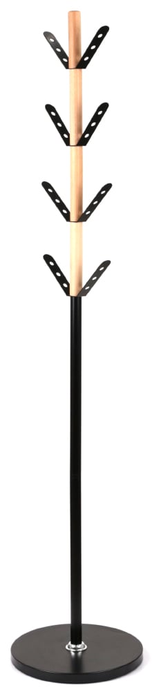 Вешалка напольная Лищына VKY-6039B Дерево бук/ металл, черн. АКЛАС - фото 1