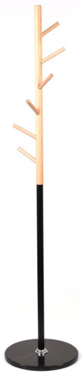 Вешалка напольная Осыка VKY-6009 Дерево бук/ металл, черн. АКЛАС - фото 1