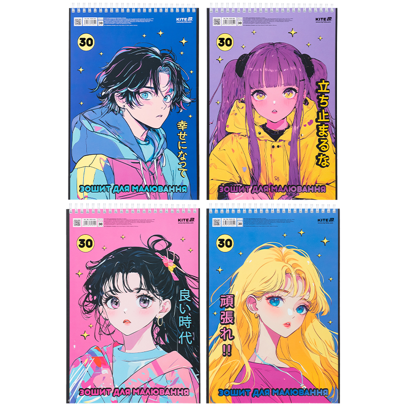 Тетрадь для рисования, 30 л., спир., софт тач + УФ лак, Kite Kite - фото 6