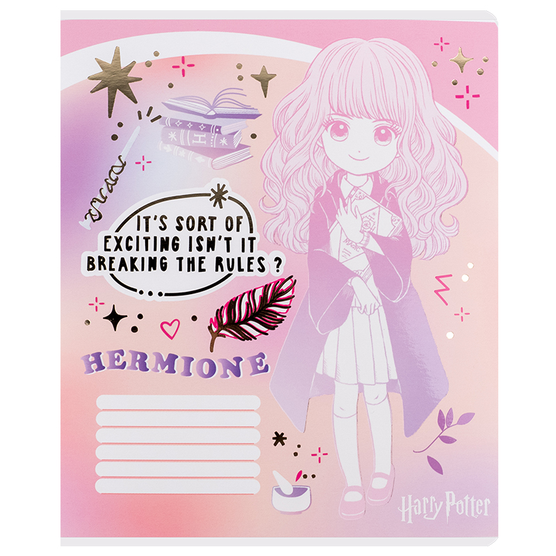 Тетрадь 18 лист., лин., фольга + УФ лак, Harry Potter (HP25-237) Kite - фото 17