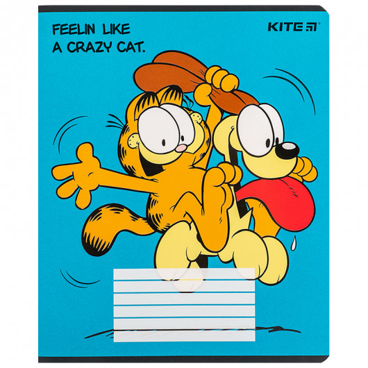 Тетрадь 18 лист., лин., софт-тач + УФ лак, Garfield (GF24-237) Kite - фото 13