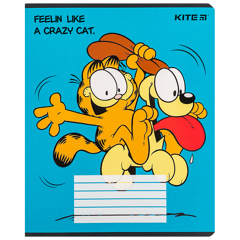 Тетрадь 18 лист., лин., софт-тач + УФ лак, Garfield (GF24-237) Kite - фото 13