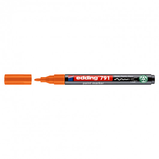 Маркер для маркування усіх поверхонь e-791n, круглий наконечник 1-2мм., помар. Edding - фото 2