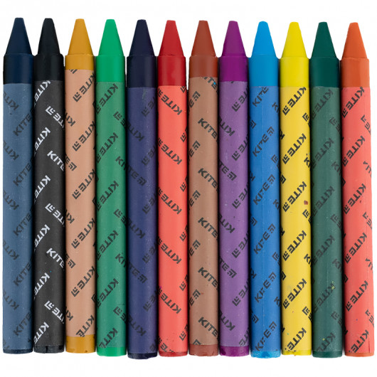 Мел восковой, 12 цветов Kite Classic Kite - фото 4