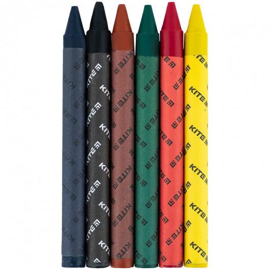 Крейда воскова, 6 кольорів Kite Classic Kite - фото 4