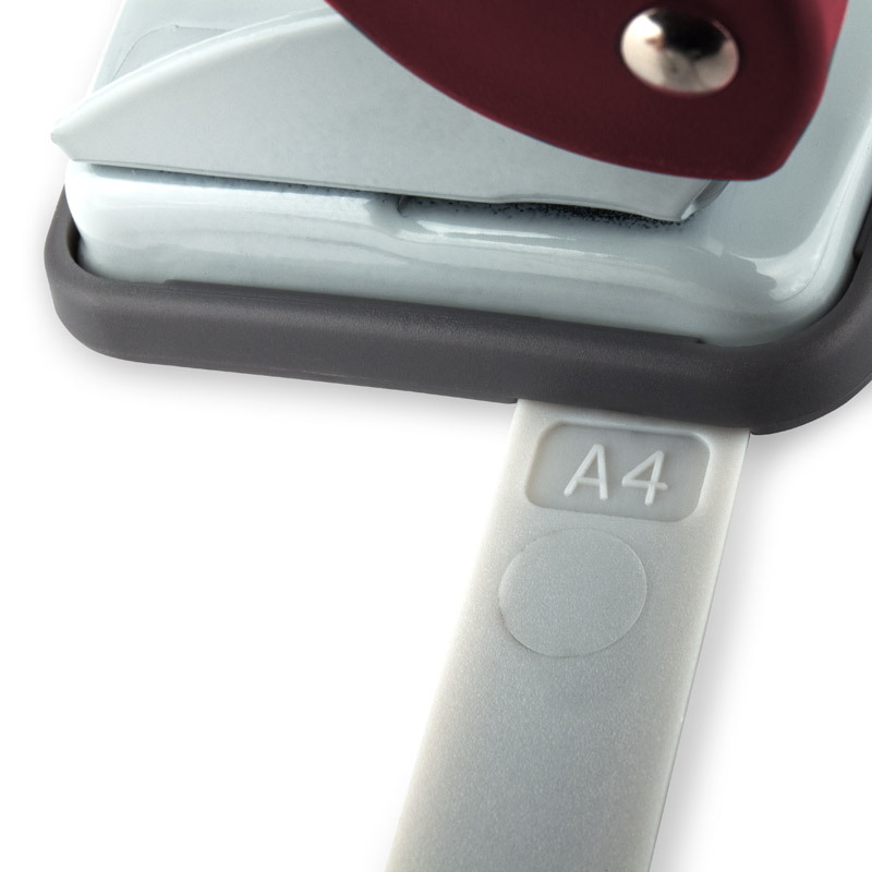 Дырокол на 2 отверстия, до 10 листов Welle-2, пластиковый, красн. Axent - фото 5