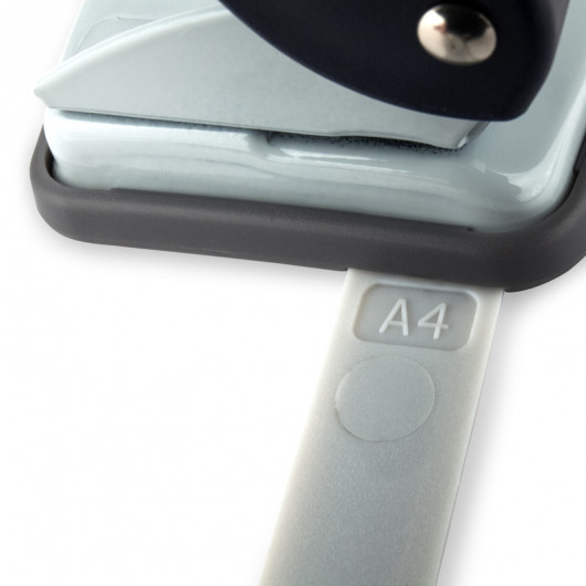 Діркопробивач на 2 отвори, до 10 аркушів Welle-2, пластиковий, син. Axent - фото 5